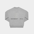 Whatever Gray Oversized Sweatshirt