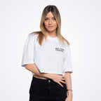 Signature White Crop Top