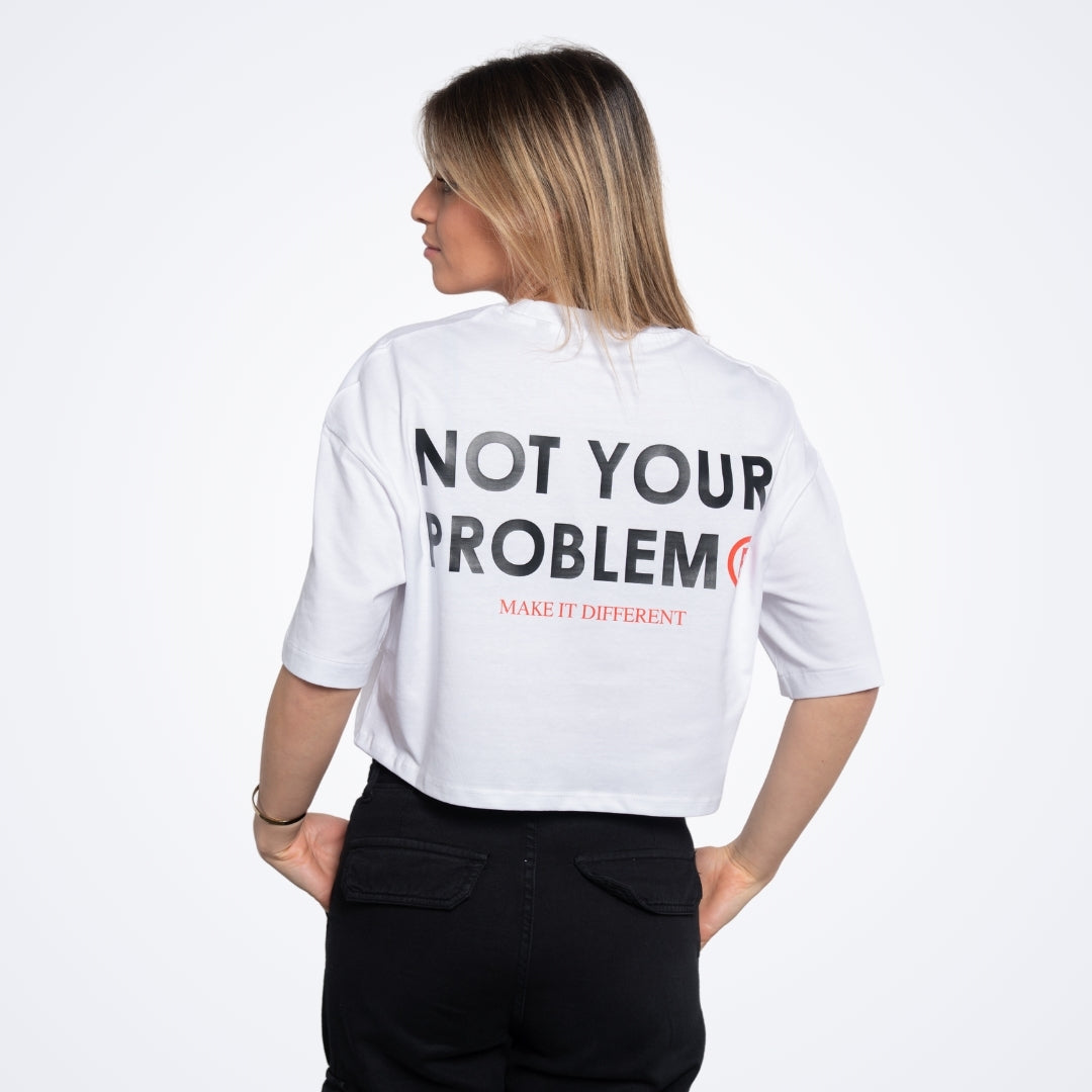 Signature White Crop Top