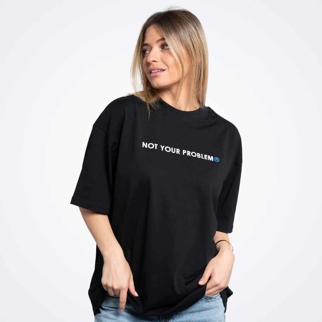 He's Just a Friend Black Tee