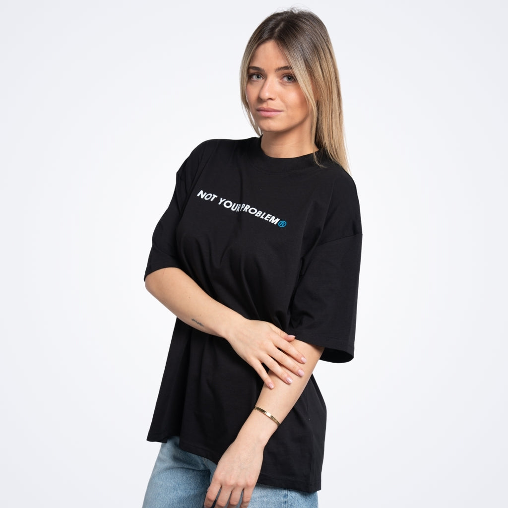 He's Just a Friend Black Tee