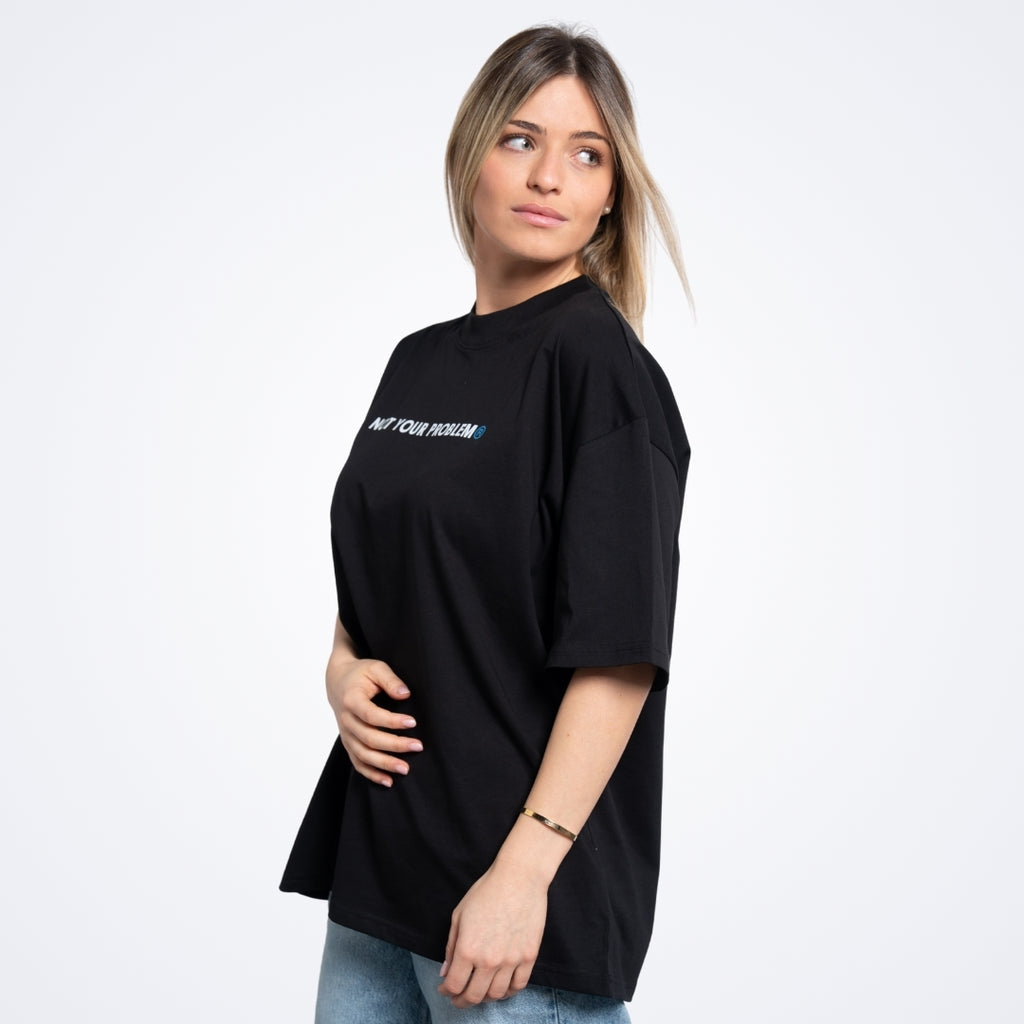 He's Just a Friend Black Tee