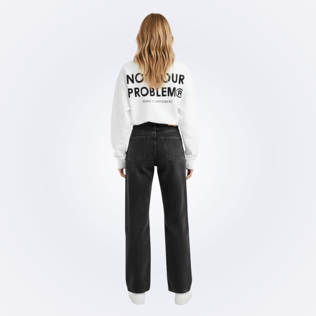 Signature White Oversized Sweatshirt