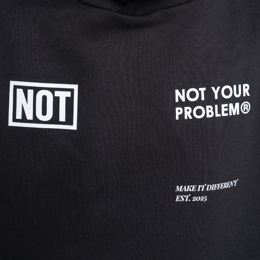 Blessed Black Oversized Hoodie