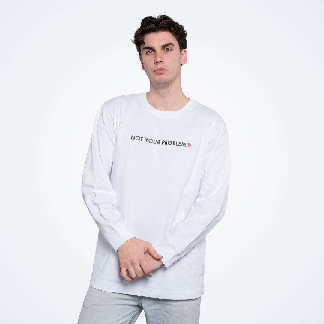 She's Just a Friend White Longsleeve