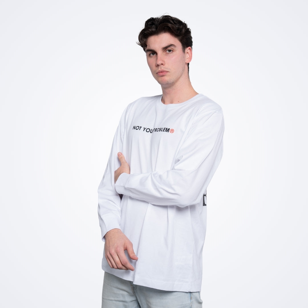 She's Just a Friend White Longsleeve