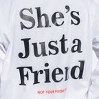 She's Just a Friend White Longsleeve