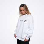 Whatever White Oversized Sweatshirt