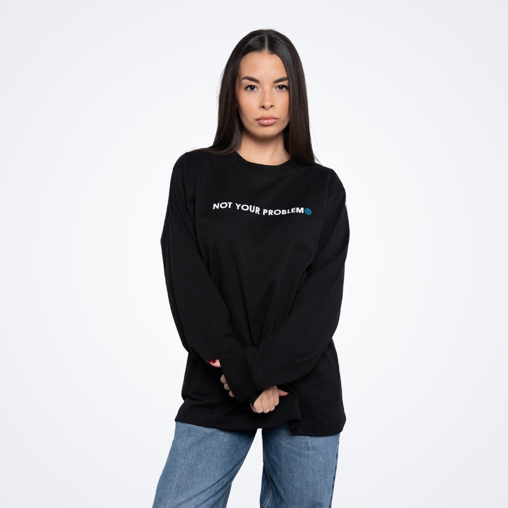 He's Just a Friend Black Longsleeve