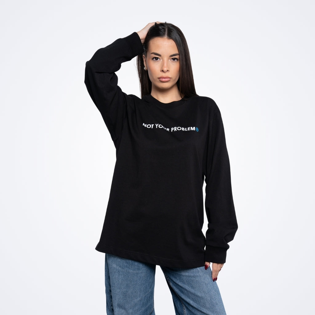 He's Just a Friend Black Longsleeve