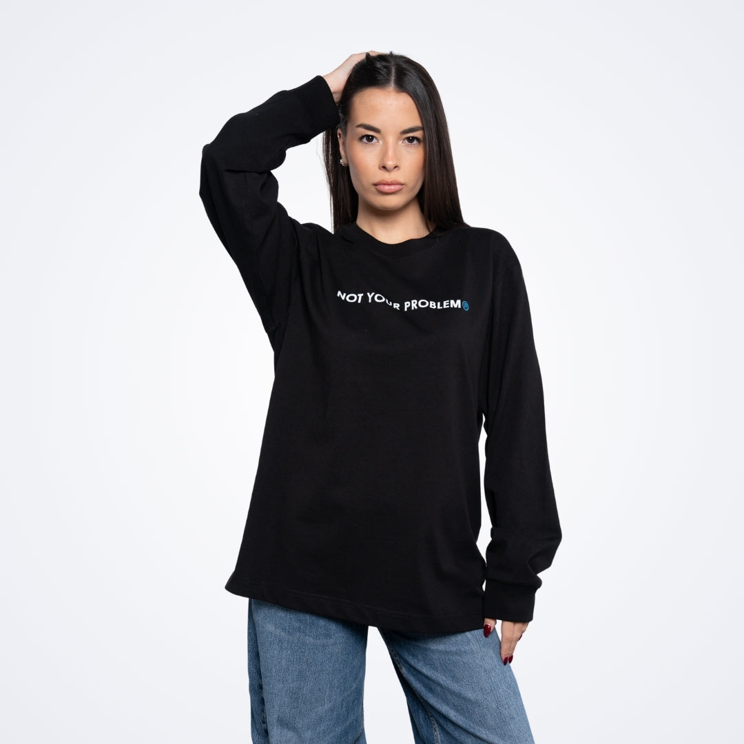 He's Just a Friend Black Longsleeve