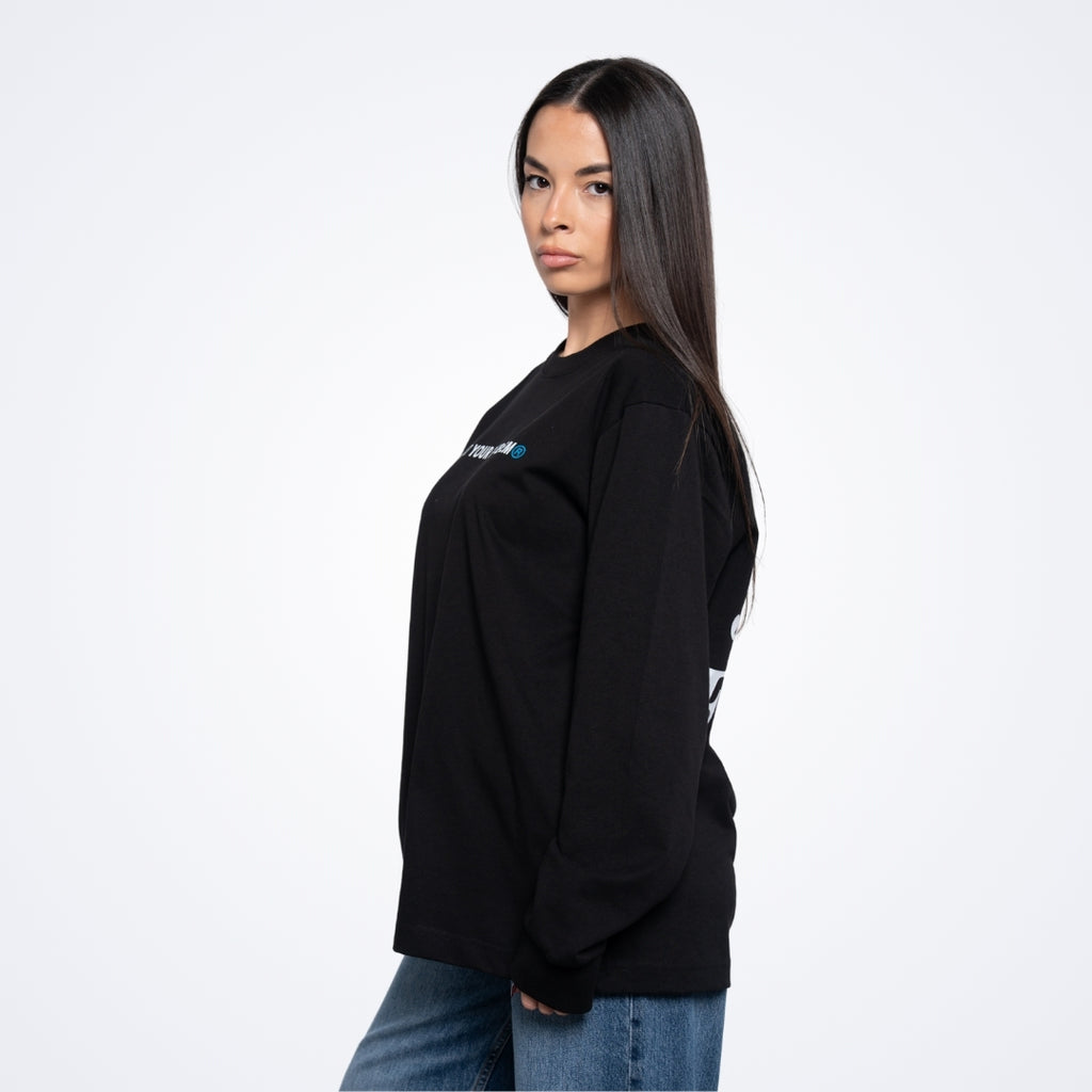 He's Just a Friend Black Longsleeve