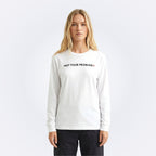 He's Just a Friend White Longsleeve