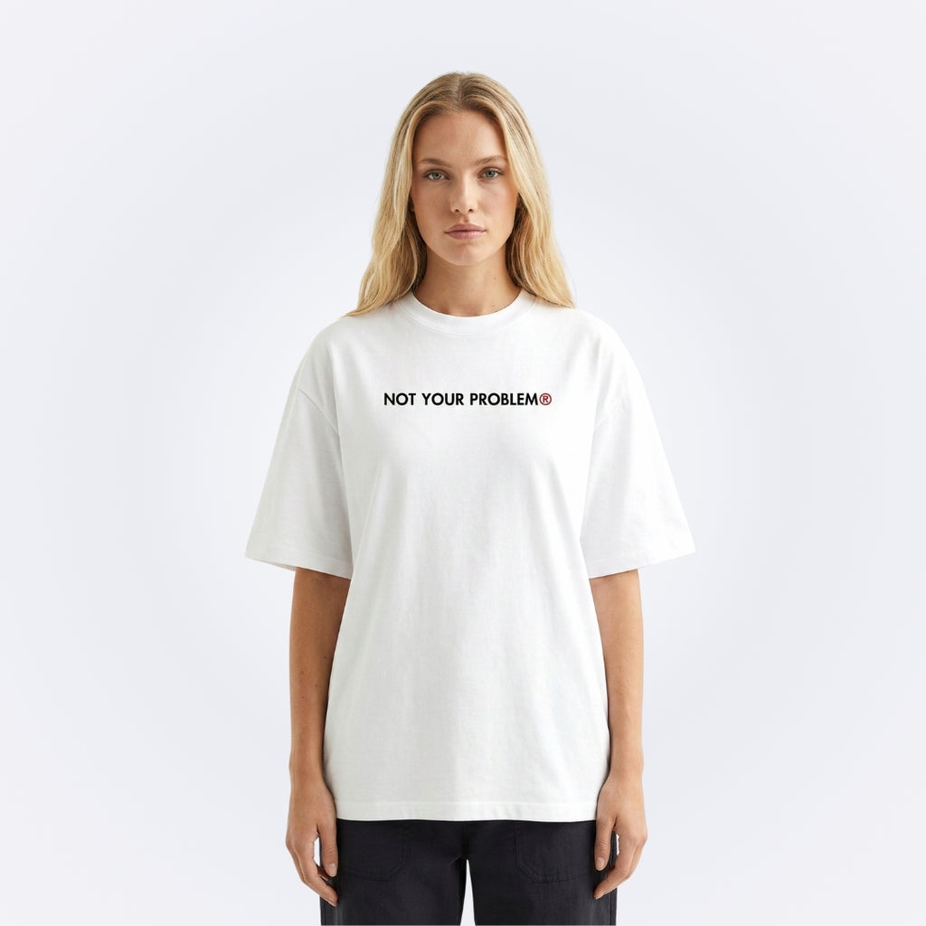 He's Just a Friend White Tee