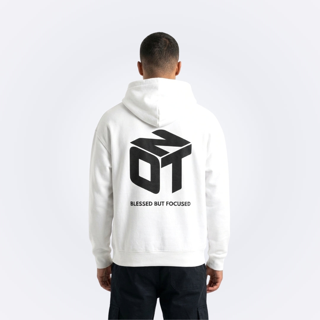 Blessed White Oversized Hoodie