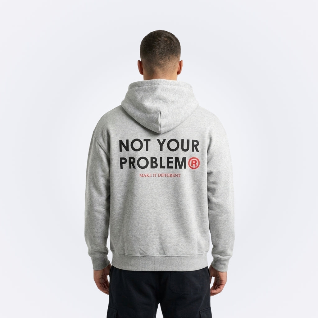 Signature Gray Oversized Hoodie