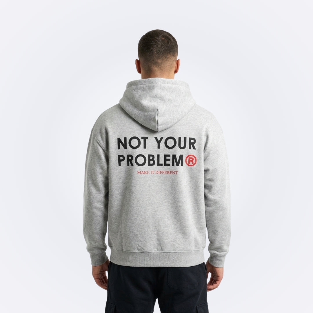 Signature Gray Oversized Hoodie