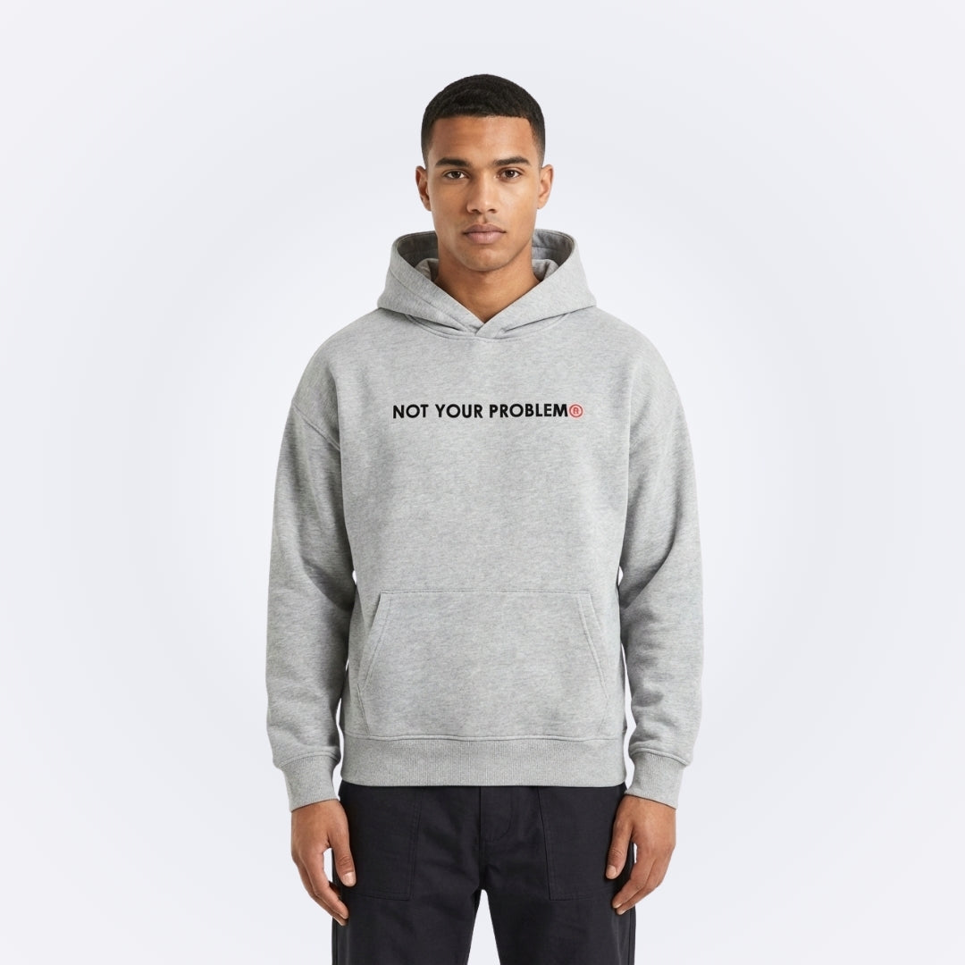 Signature Gray Oversized Hoodie