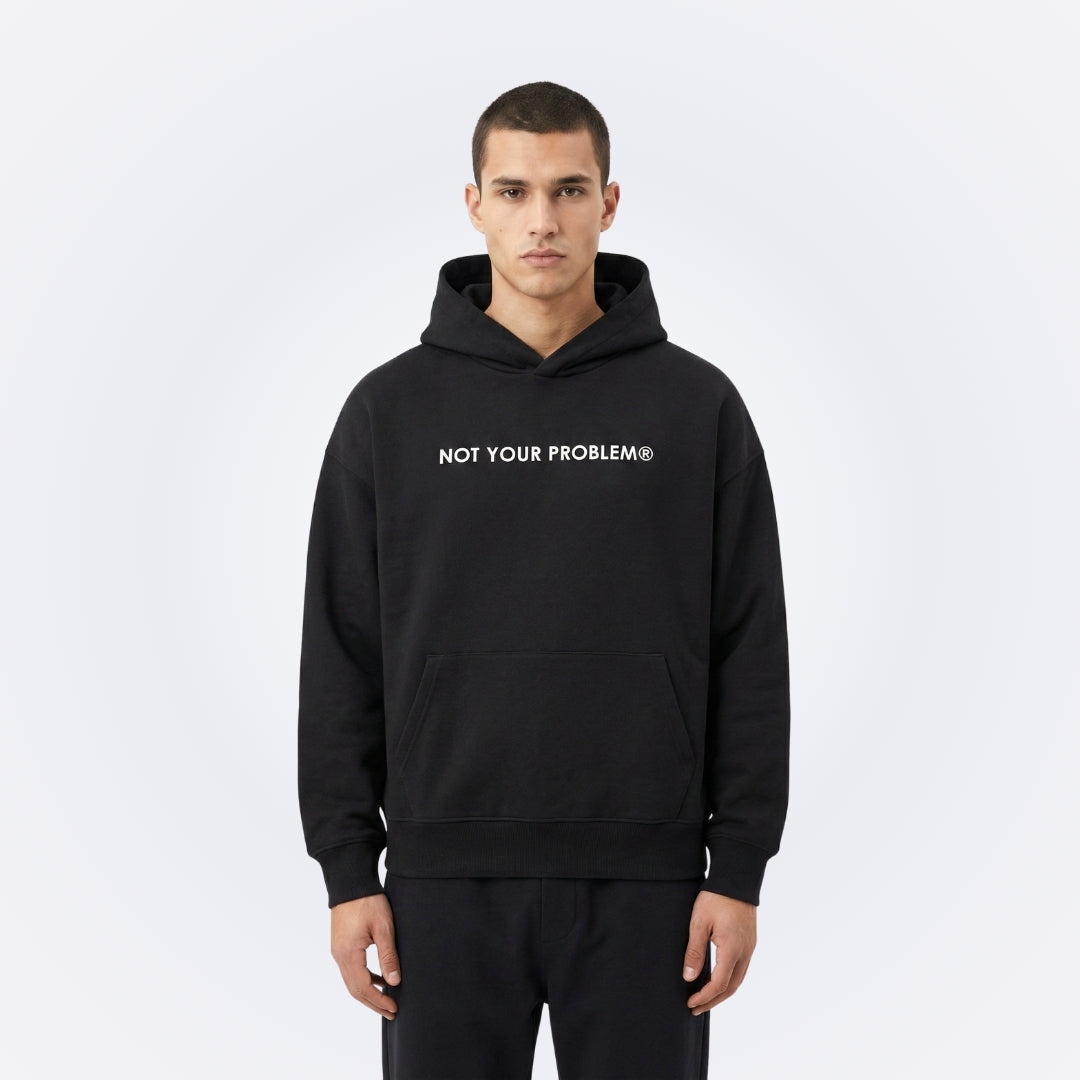 Signature Black Oversized Hoodie