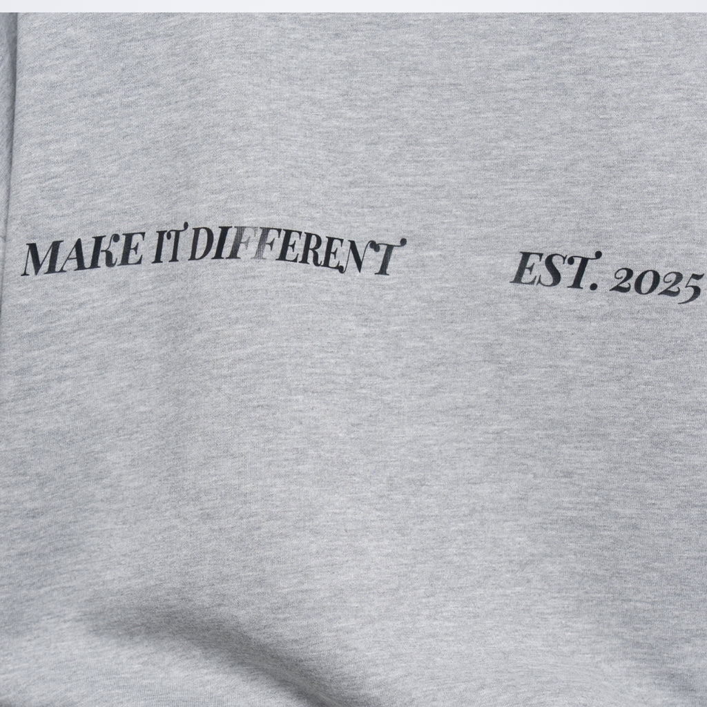 Whatever Gray Oversized Sweatshirt