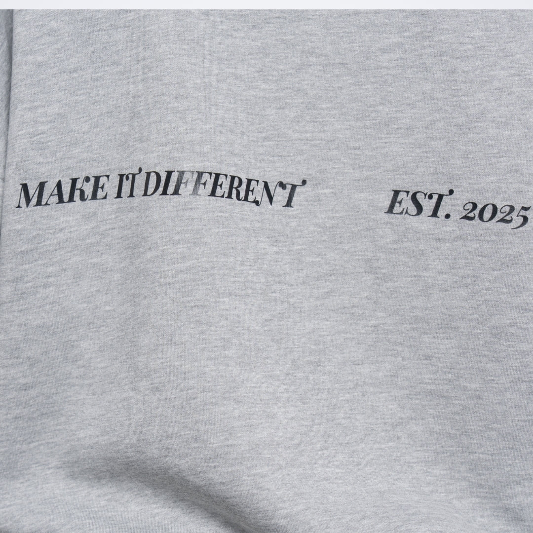 Whatever Gray Oversized Sweatshirt