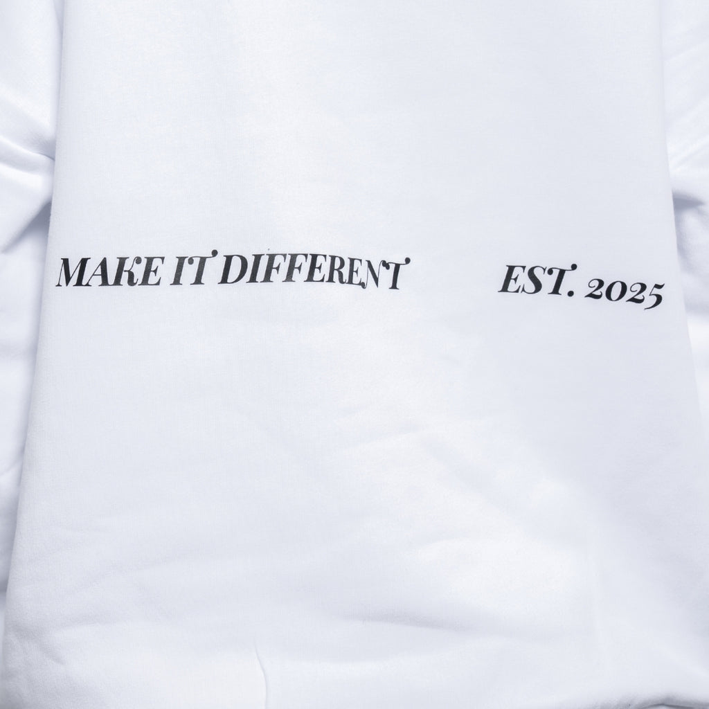 Whatever White Oversized Sweatshirt