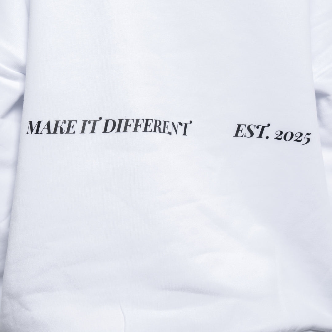 Whatever White Oversized Sweatshirt