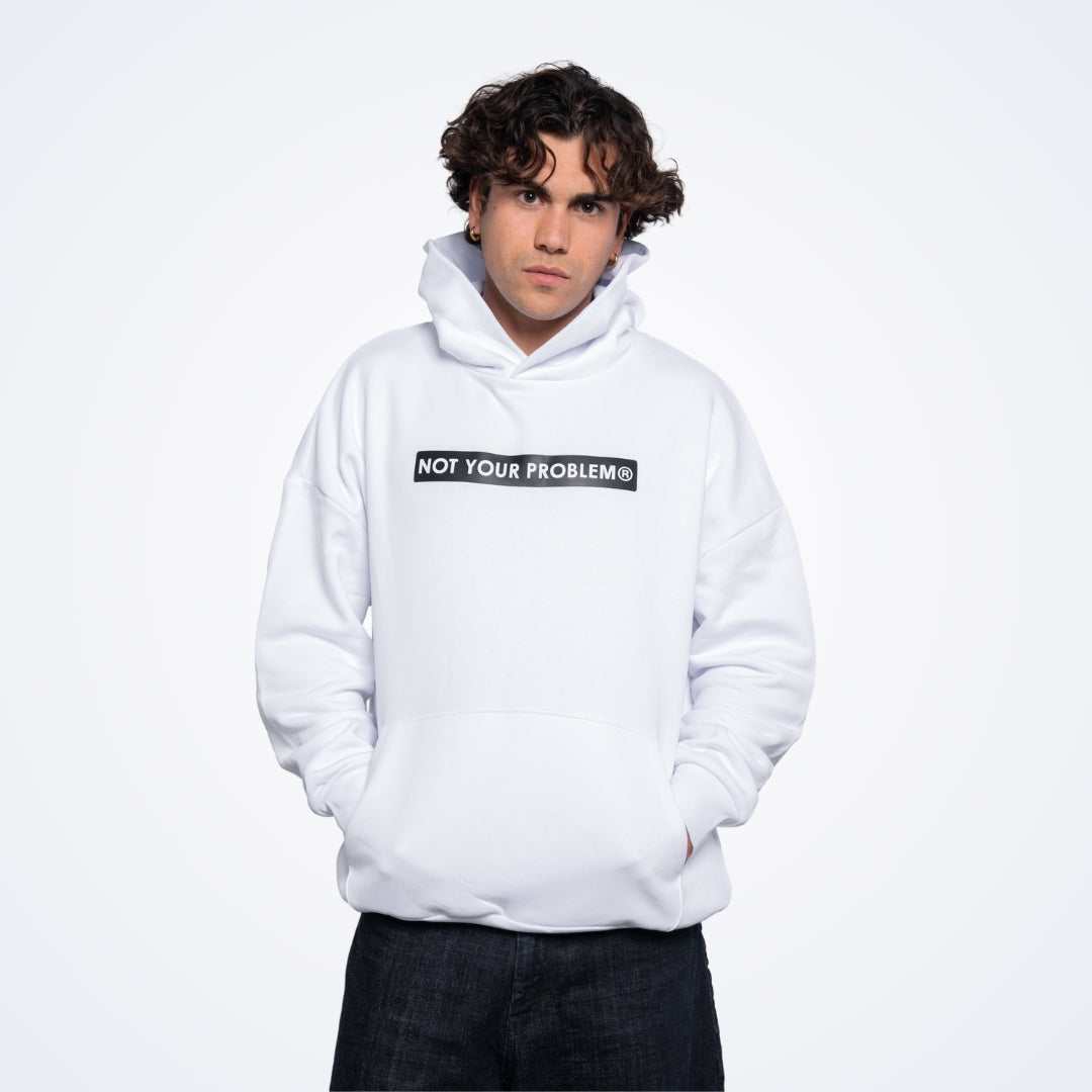 NOT White Oversized Hoodie