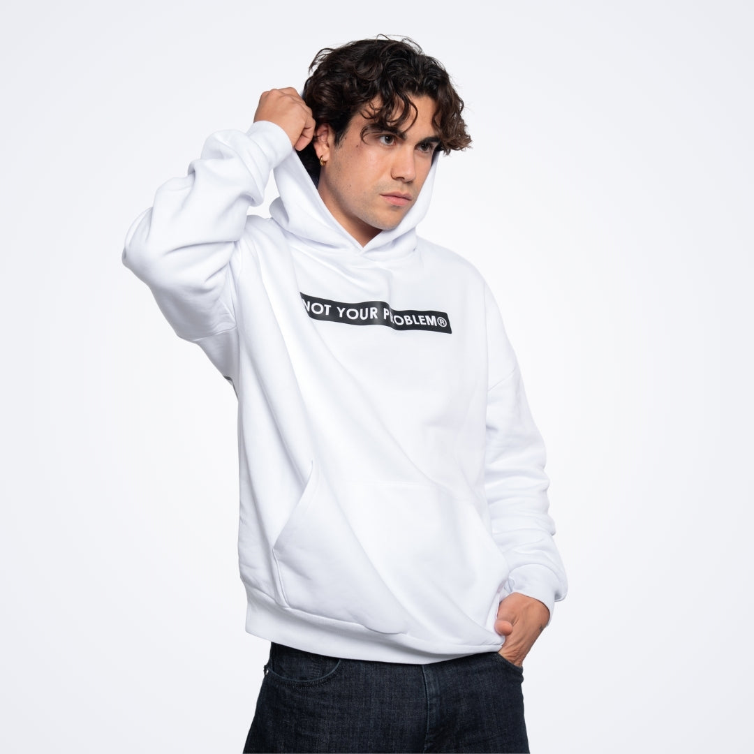NOT White Oversized Hoodie