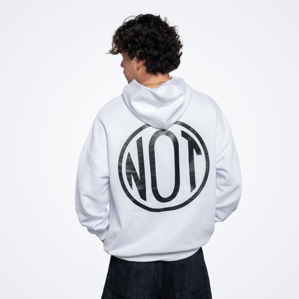 NOT White Oversized Hoodie