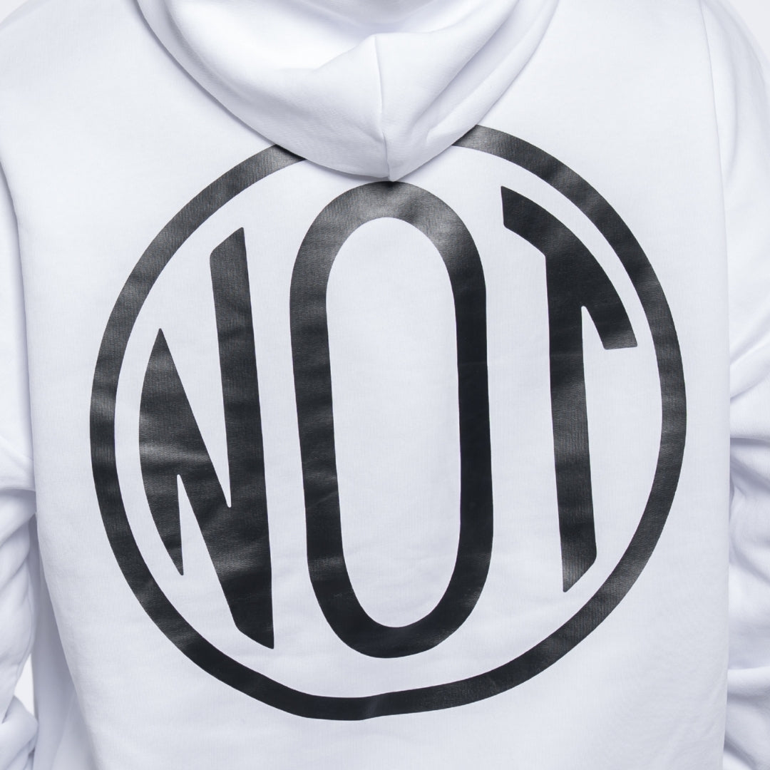 NOT White Oversized Hoodie