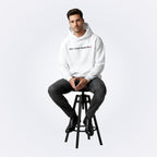 She's Just a Friend White Oversized Hoodie