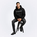 She's Just a Friend Black Oversized Hoodie