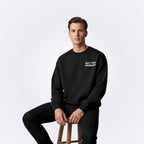 Signature Black Oversized Sweatshirt