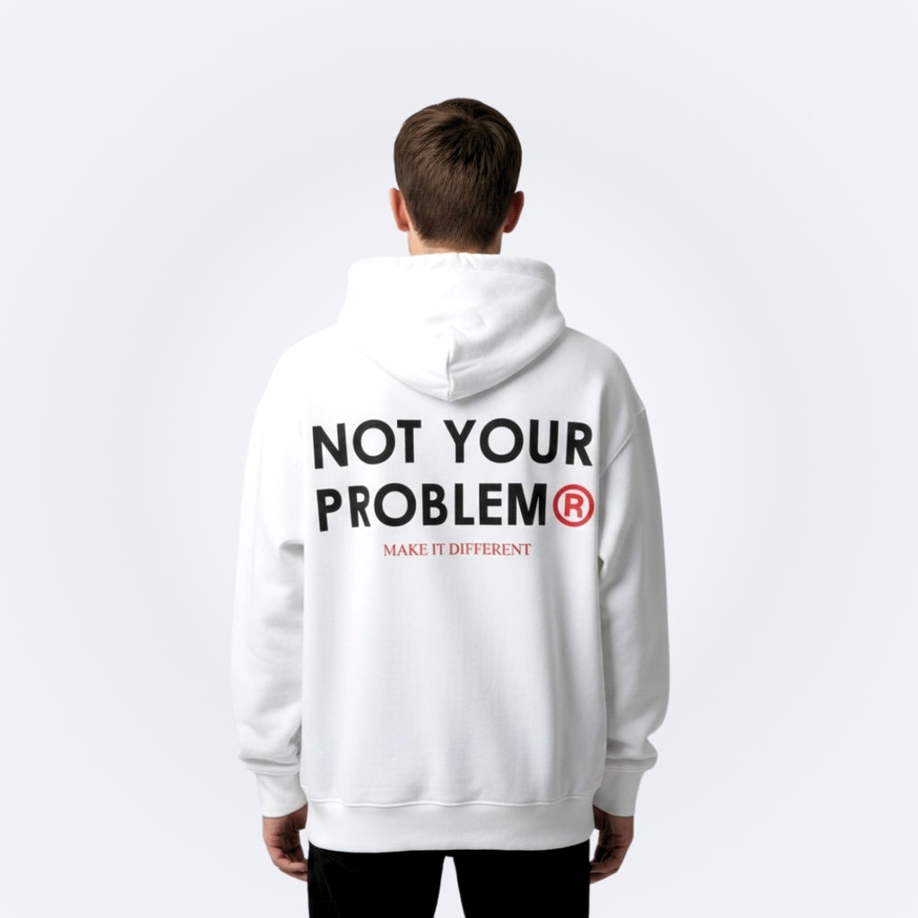 Signature White Oversized Hoodie