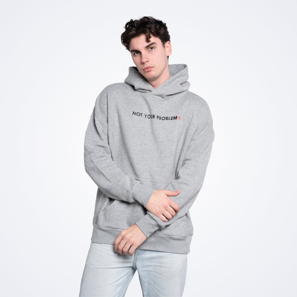 Signature Gray Oversized Hoodie
