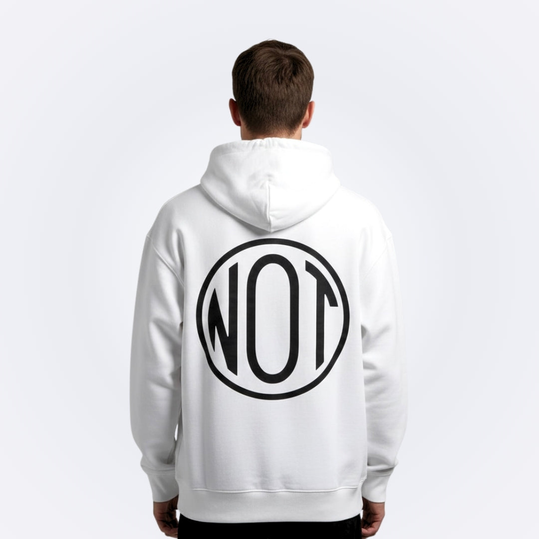 NOT White Oversized Hoodie