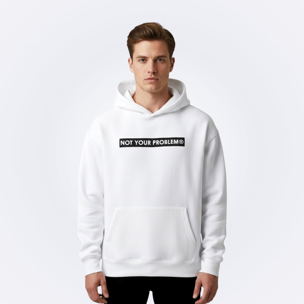NOT White Oversized Hoodie