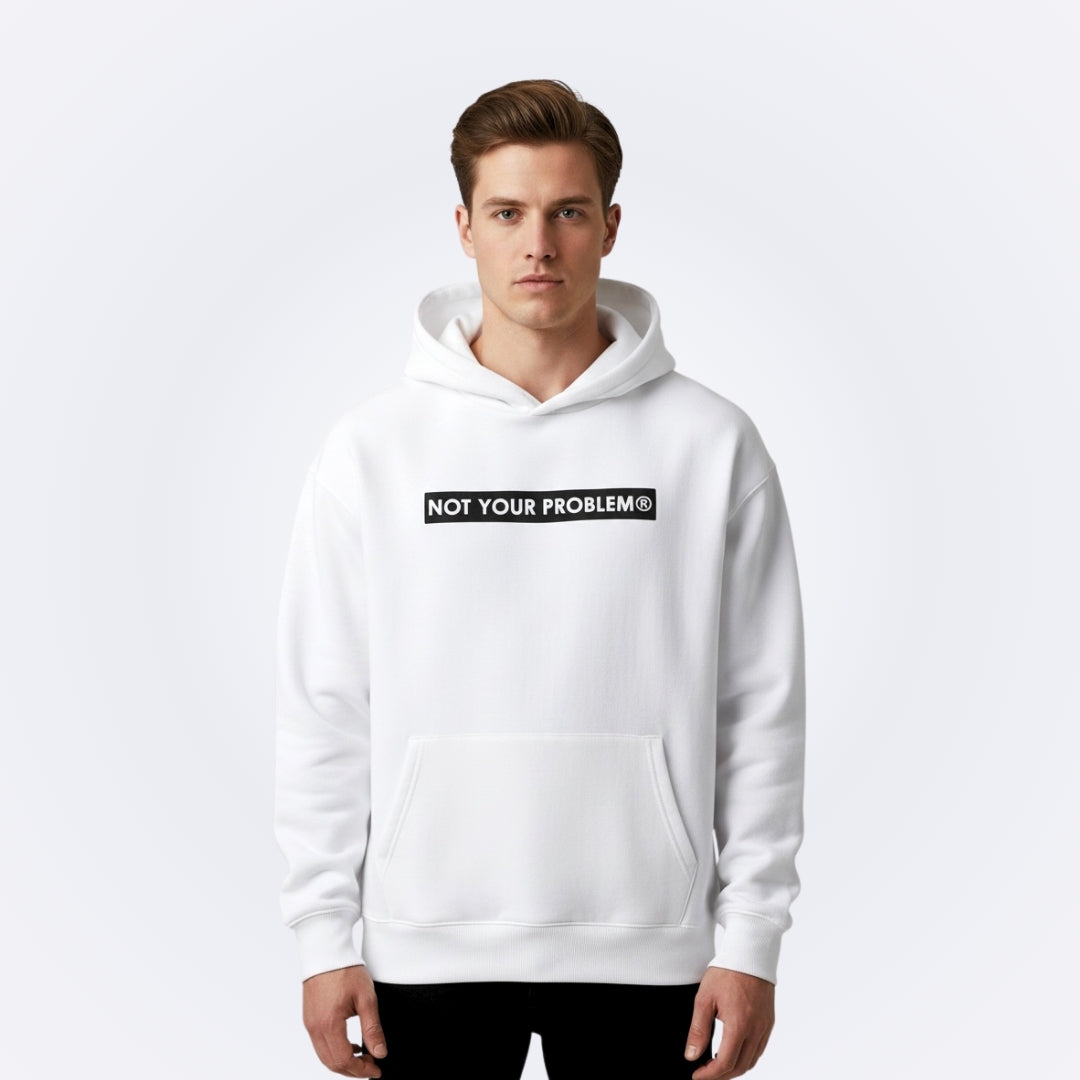 NOT White Oversized Hoodie