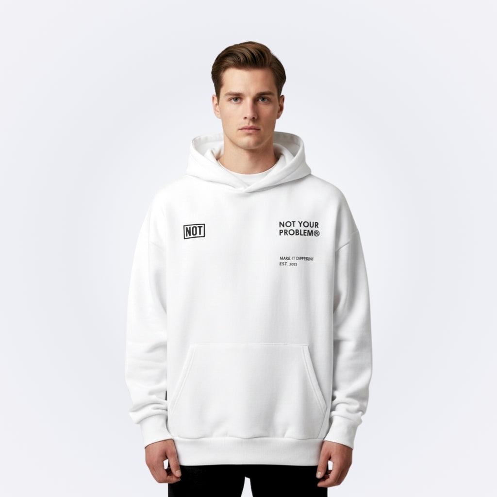 Blessed White Oversized Hoodie