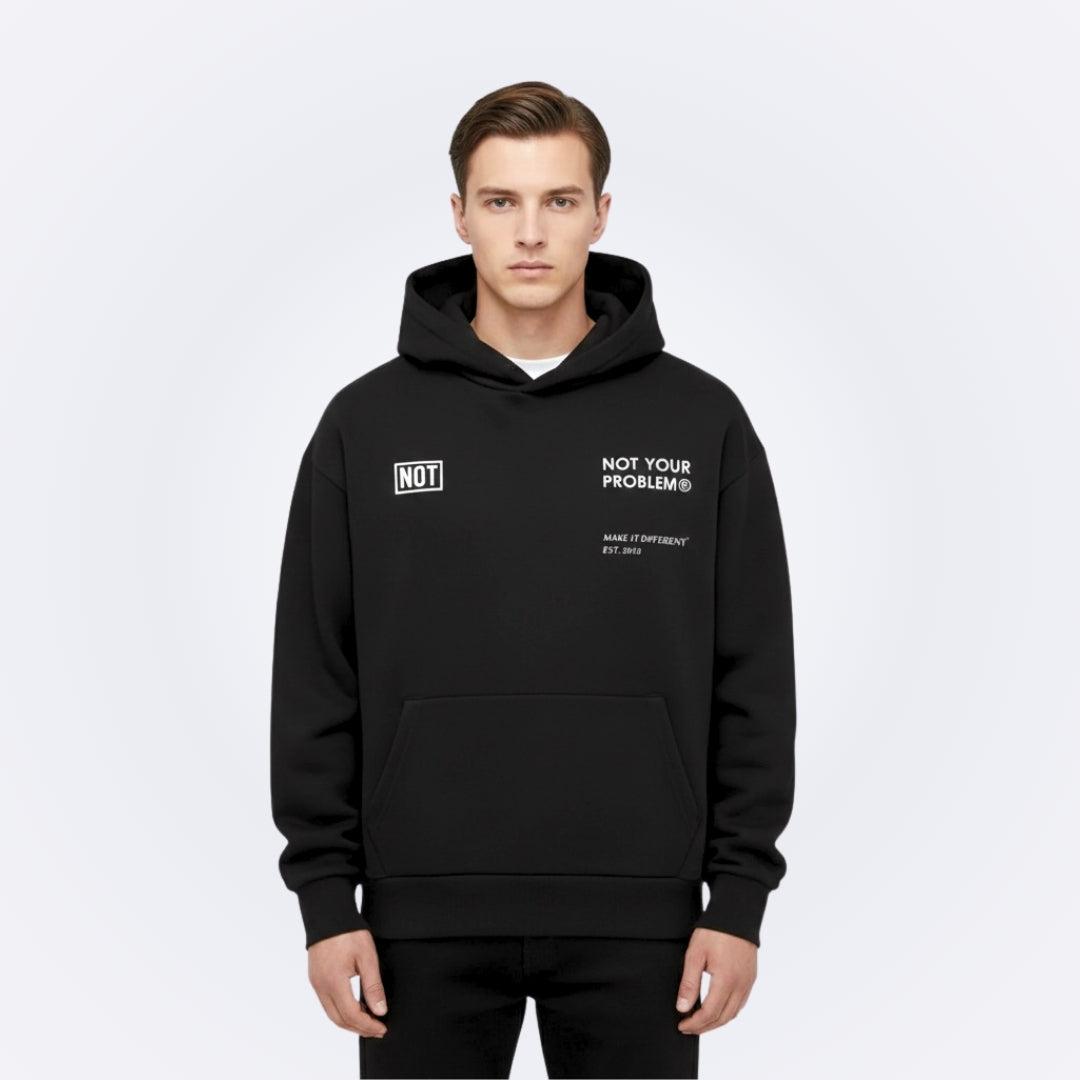 Blessed Black Oversized Hoodie