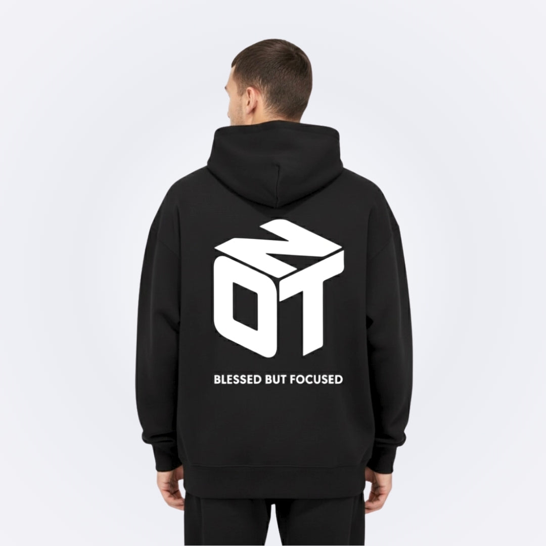 Blessed Black Oversized Hoodie