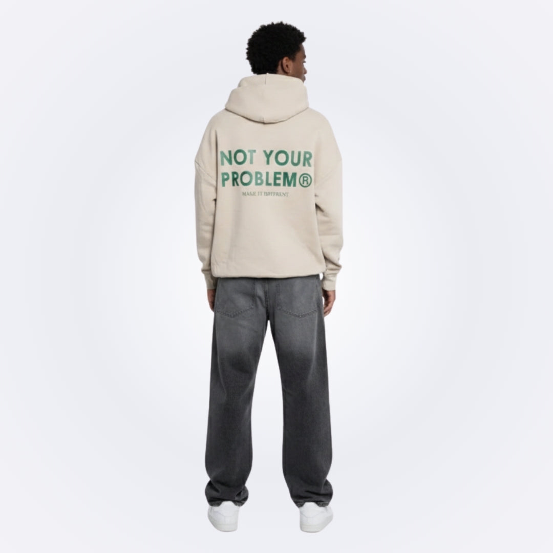 Signature Cream Oversized Hoodie