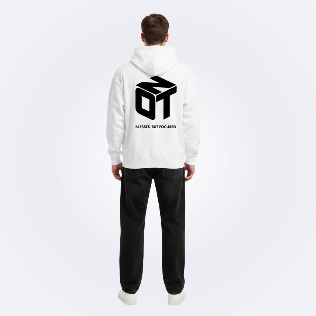 Blessed White Oversized Hoodie