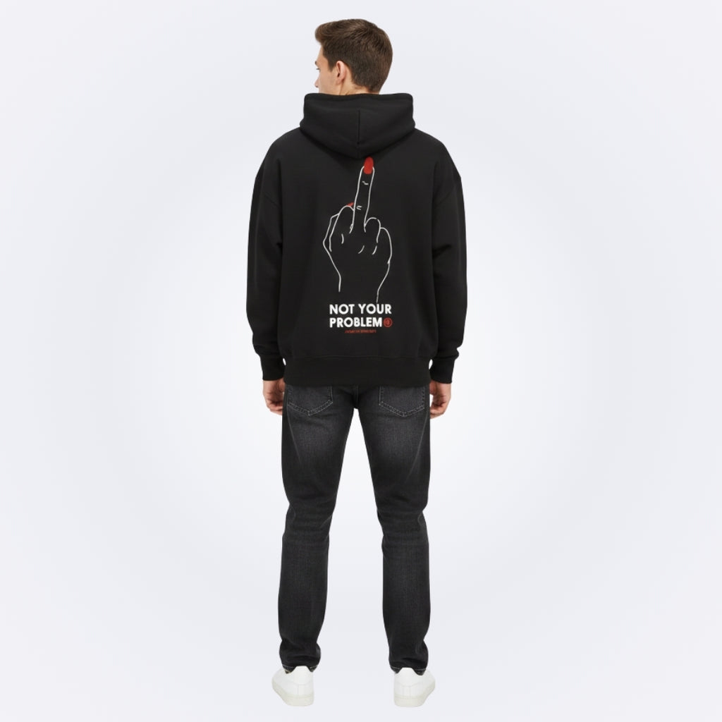 Nail Appointment Black Oversized Hoodie