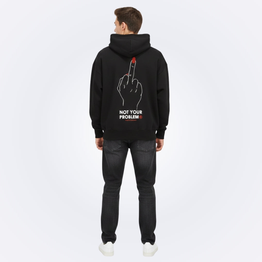 Nail Appointment Black Oversized Hoodie