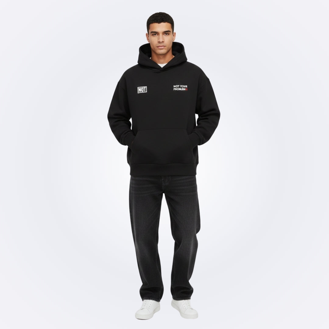 Nail Appointment Black Oversized Hoodie