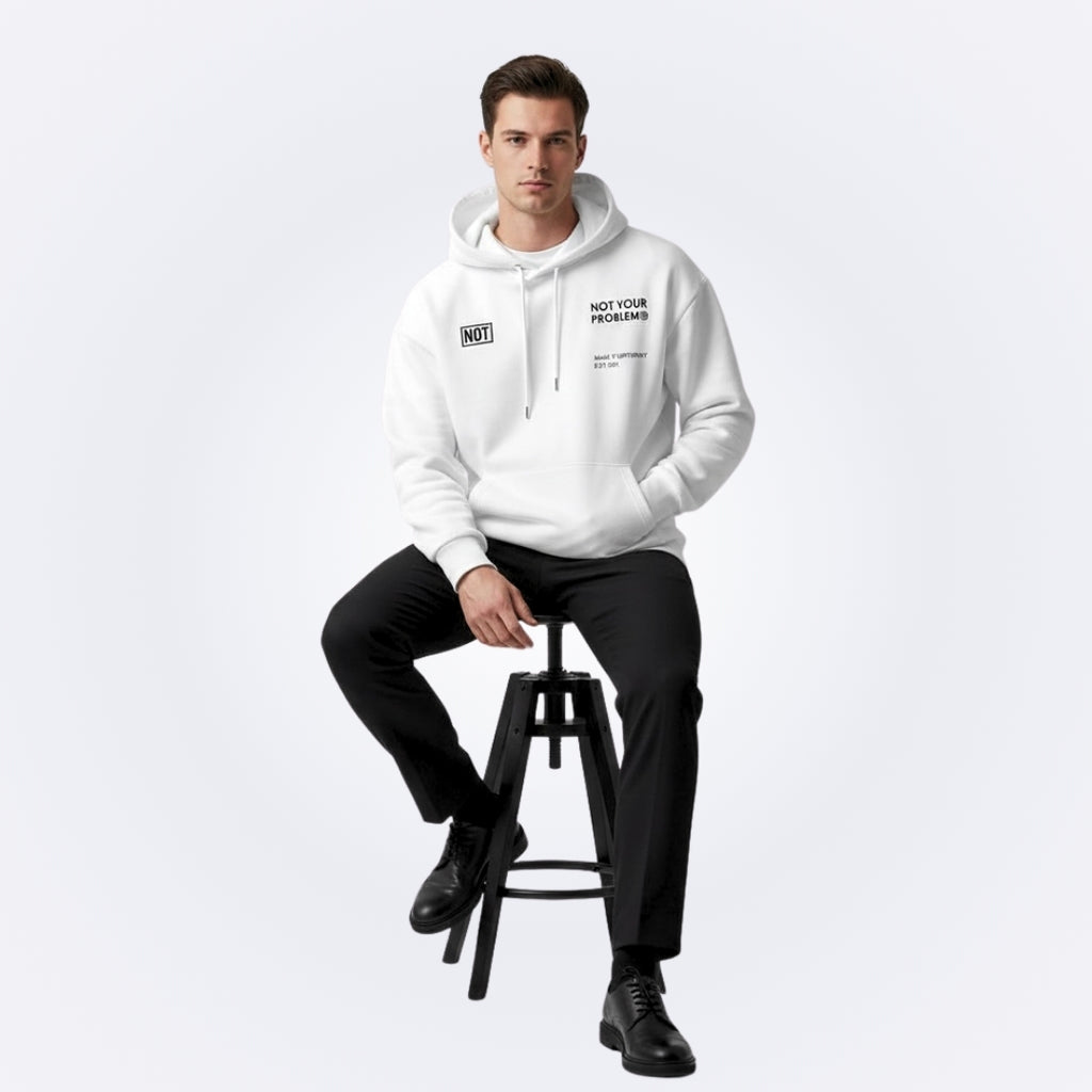 Blessed White Oversized Hoodie