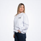 Signature White Oversized Sweatshirt