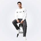 Whatever White Oversized Sweatshirt
